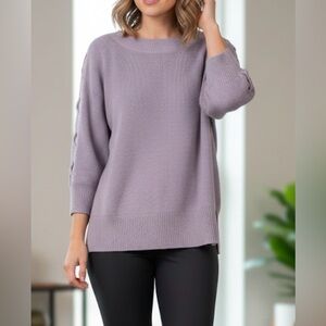 Soho Women's Lilac Crew Neck Sweater